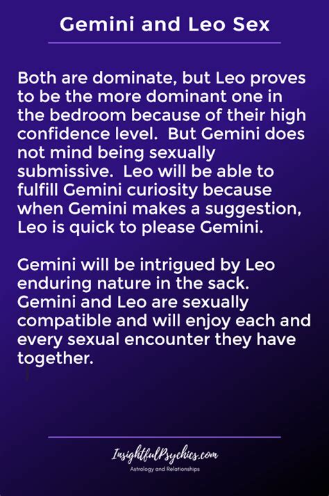 Gemini And Leo Compatibility Sex Love And Friendship Gemini And