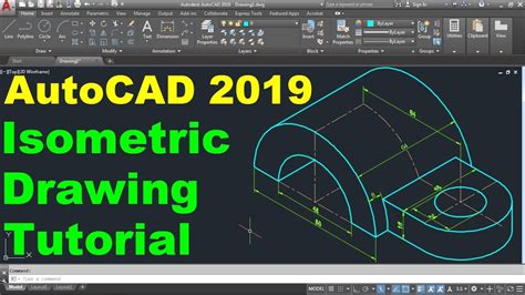Autocad 2019 Isometric Drawing Tutorial For Beginners Youtube
