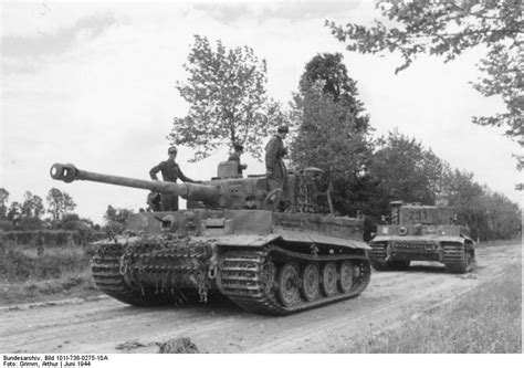 Photo Tiger I Heavy Tanks Of The German 1st Ss Division Leibstandarte