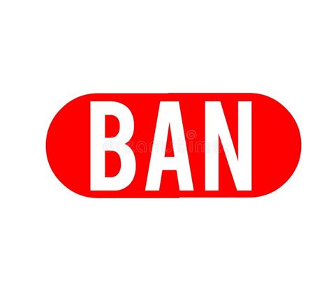 Ban Icon Design Stock Illustration Illustration Of Logo 227817135