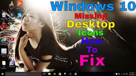 Windows 10 How To Easily Restore Missing Desktop Icons Tutorial