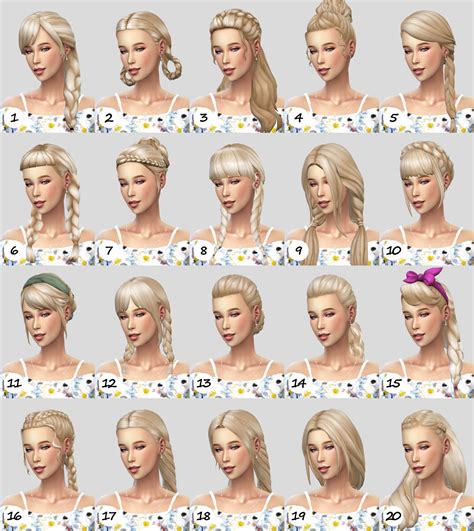 Sims 4 Custom Content Hairstyles Lawpoo