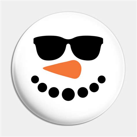 Snowman Face Carrot Nose Funny Christmas Xmas Winter Snowman Face