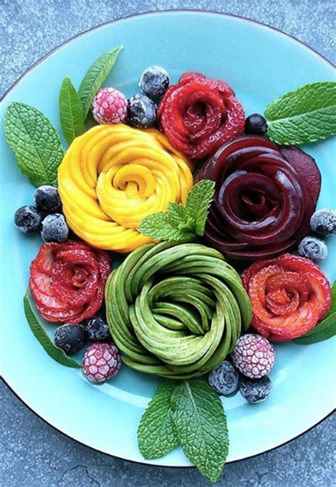 Red, blue and yellow, below are their locations. Fruit Flowers: An Instagram Food Trend We Can Get Behind