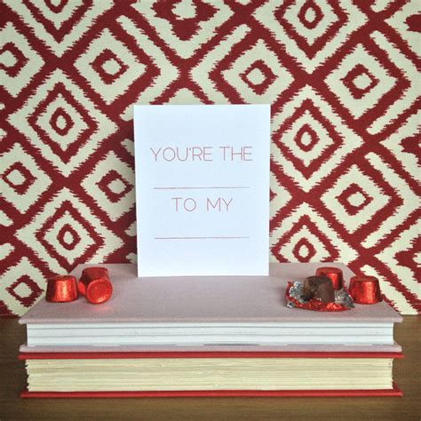 Youre The Blank To My Blank Diy Card Etsy