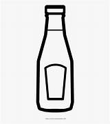 Ketchup Bottle Coloring Glass Clipart Clipartkey sketch template