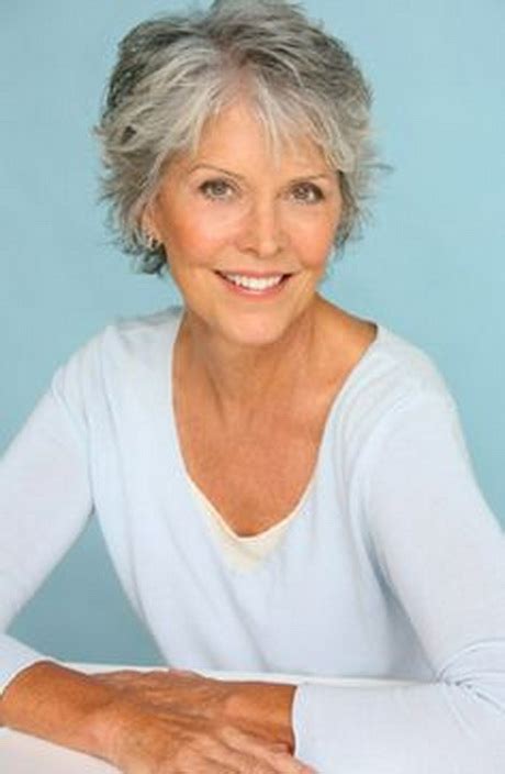 Your hair goes through natural cycles of falling out. Short haircuts for gray hair