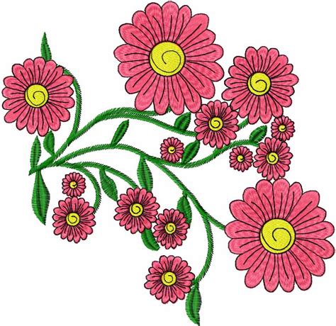 Flowers Free Embroidery Design 101 Free Embroidery Designs Links And