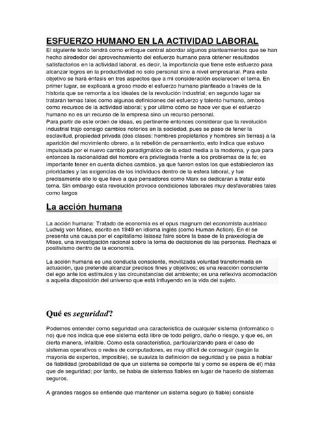 PDF ESFUERZO HUMANO EN LA ACTIVIDAD LABORAL Docx DOKUMEN TIPS