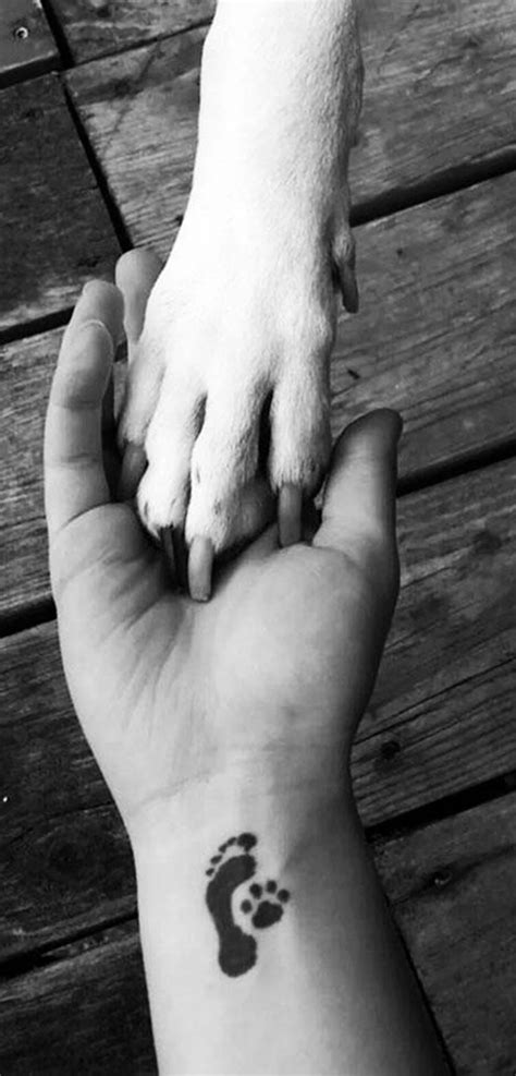 30 Cute Small & Simple Dog Tattoo Ideas for Women Animal Lovers | Dog