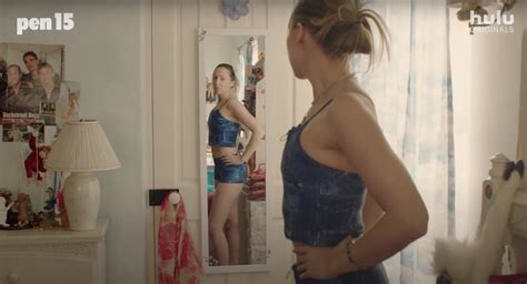 Anna Perfecting Her Posture In This Spectacular Denim Kini Pen15 Season 2 Trailer And Pictures
