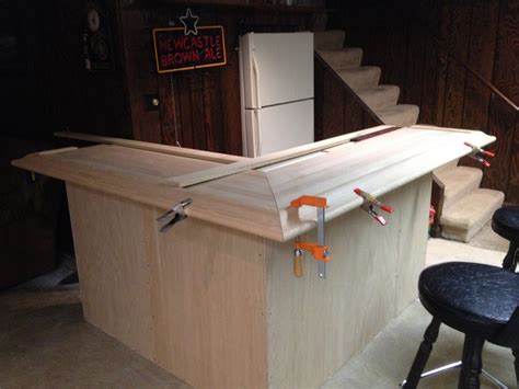 Diy bar top console table. DIY - How To Build Your Own Oak Home Bar ~ John Everson