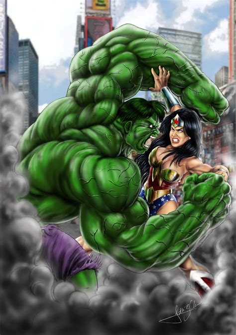 Hulk X Wonder Woman By 3onic On Deviantart