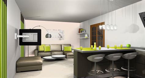 Déco cuisine et salon - Exemples d'aménagements