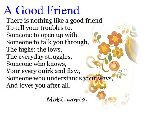 There Is Nothing Like A Good Friend