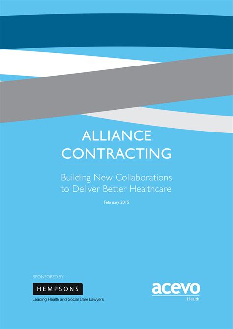 The final scope of the alliance contract was decided during the design development phase. Alliance contracting: building new collaborations to ...