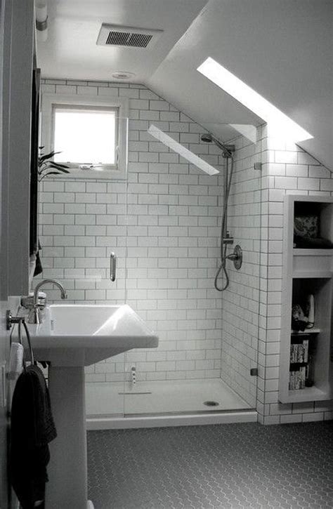30 Modern Attic Bathroom Design Ideas Attic Shower Small Attic