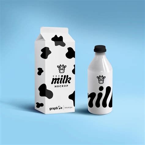 69 Best Of Milk Packaging Mockup Psd Free Free Mockup