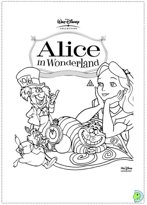 Disney princesses, a walt disney creation, features 11 princesses namely snow white, cinderella, aurora, jasmine, merida, pocahontas, ariel, belle, mulan, tiana and rapunzel. Alice in wonderland Coloring page- DinoKids.org