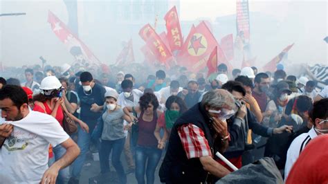 Turkish Police Use Tear Gas And Water Cannon Against Protesters The