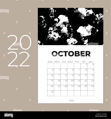 Calendario Octubre 2022 Para Imprimir Fotografías E Imágenes De Alta
