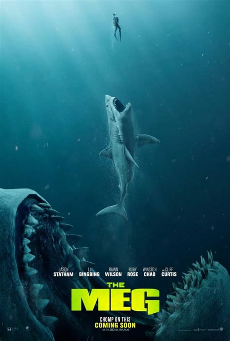 First Trailers For Giant Shark Movie The Meg Starring Jason Statham