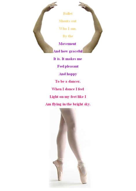 Ballet A Hybrid Shape Poem Written By Mikayla When She Was 11 Years