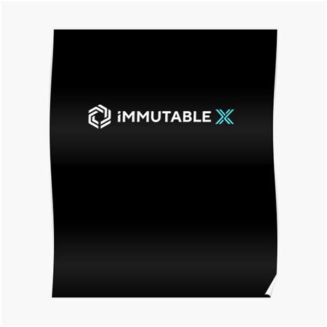 Immutable X Cryptocurrency Immutable X Imx Poster For Sale By