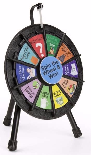 Spin The Wheel Game Promotional Aids Portable Display