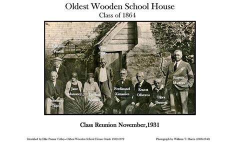 Oldest Wooden School House 150th Class Reunion Visit St Augustine