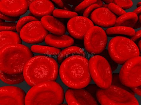 Red Blood Cells 3d Rendering Abstract Background Stock Illustration
