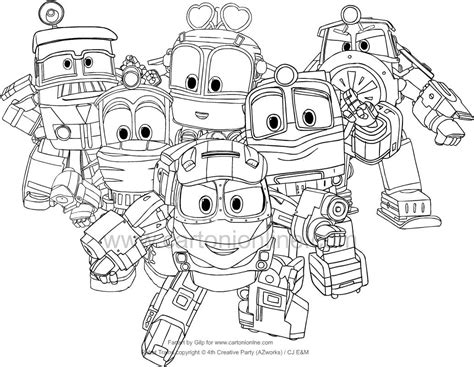 58+ Free Printable robot trains coloring pages - DarshanZayah