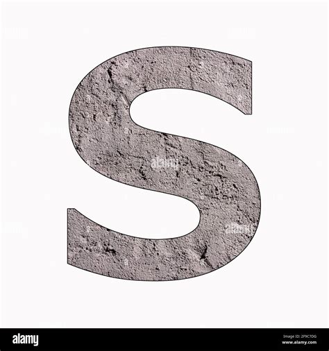 Letter S Alphabet In Gray Stucco Texture Stock Photo Alamy