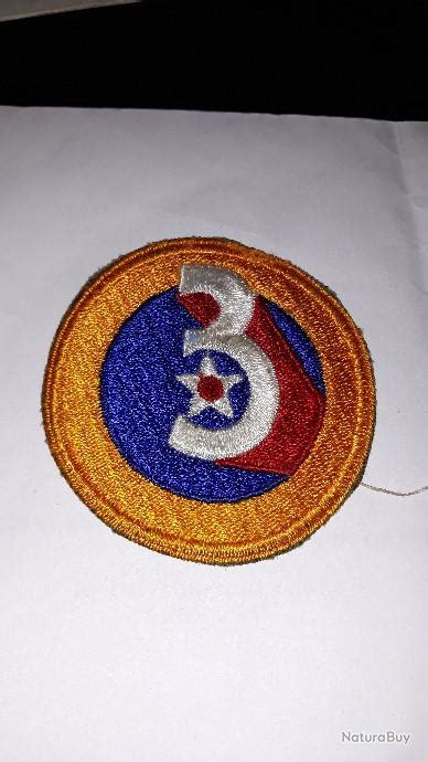 Patch Armée Us 3rd Us Army Air Force Ww2 Original 1 Insignes En Tissu