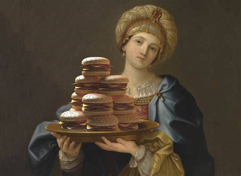 Classic Paintings Pop Culture And Fast Food Mashup