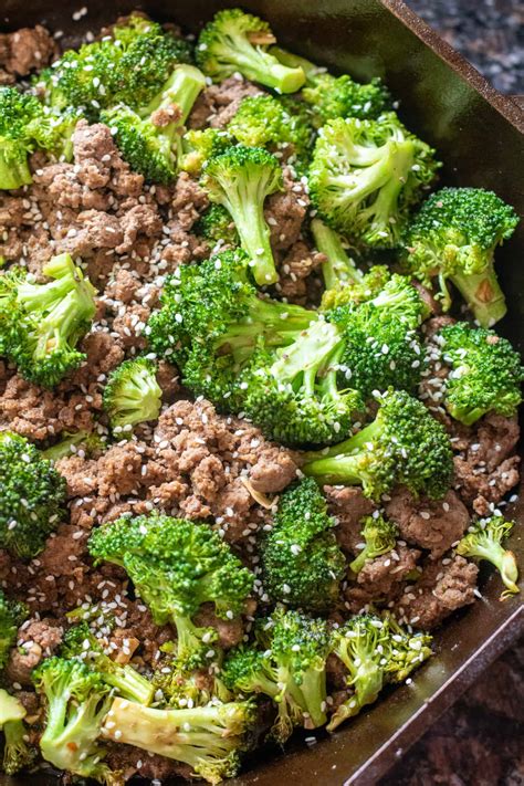 Easy Ground Beef And Broccoli Served From Scratch