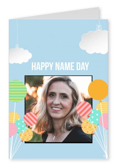Happy Name Day Mit Ballons Glückwunschkarten And Sprüche 🎊🙌 Echte