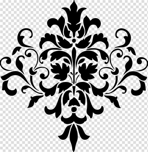 Damask Stencil Pattern Damask Transparent Background Png Clipart