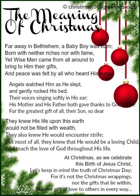 Free Printable Christmas Poems