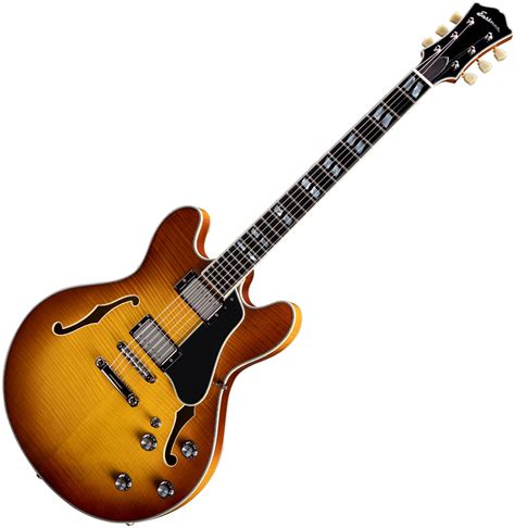 Eastman T Thinline Laminate Goldburst Semi Hollow Electric Guitar