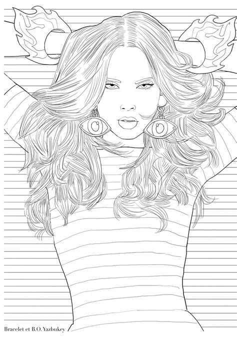 Pin Up Coloring Pages For Adults Printable