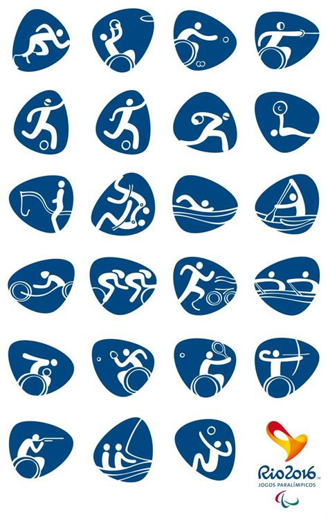 Rio 2016 Paralympic Pictogram Icon Design Logo Design Graphic Design