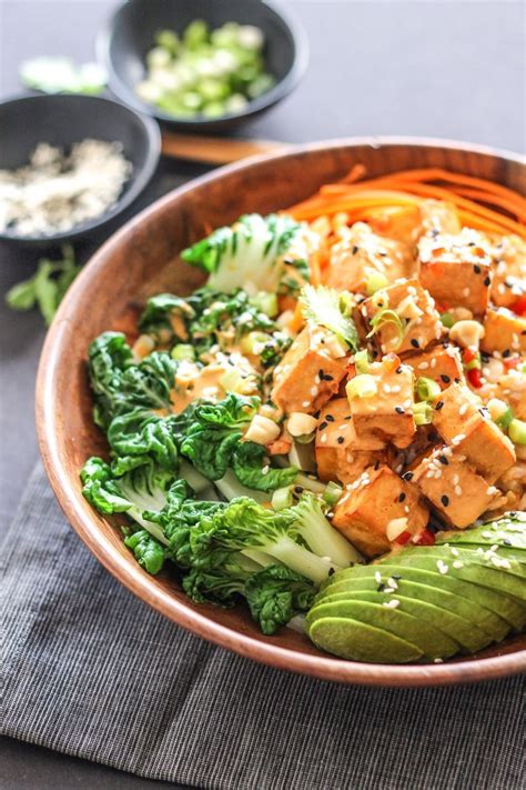 If you're a fan of tofu. Thai Peanut Tofu Buddha Bowl | Recipe | Tofu, Tofu recipes ...