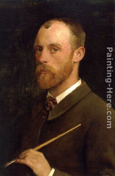 Sir George Clausen Portrait Of The Artist Painting