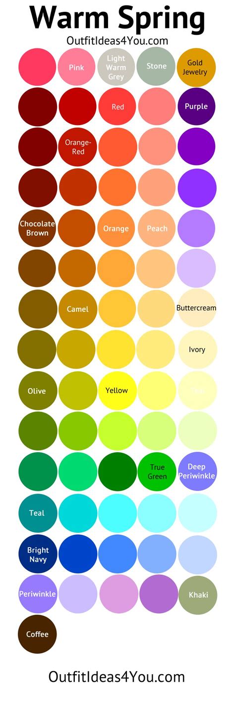 1000 Images About Warmtrueshaded Spring Colours On Pinterest