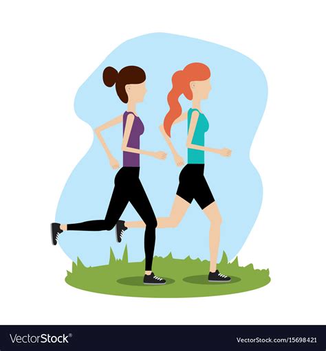 Women Healthy Lifestyle To Do Exercise Royalty Free Vector