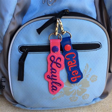Name Tag For Backpack Personalized Luggage Tag Key Chain Etsy