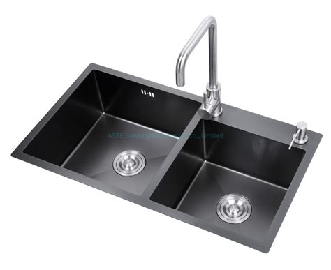 Discover our great range of kitchen sinks today! China Asia&Pacific Region Handmade Double Bowl Kitchen ...