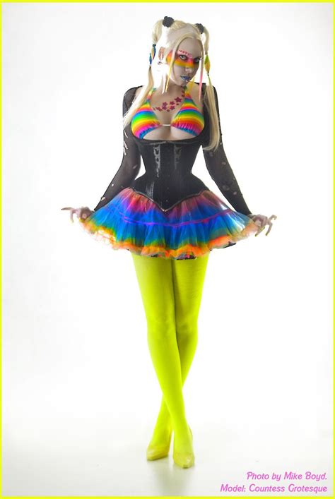 Xxnightvixenxx Cyber Punk Rainbow By Countess Grotesque Multicoloured Festival Looks