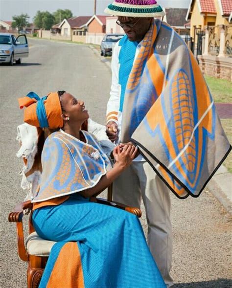 Beautiful Basotho Traditional Blanket Attire For Wedding Styles 2d
